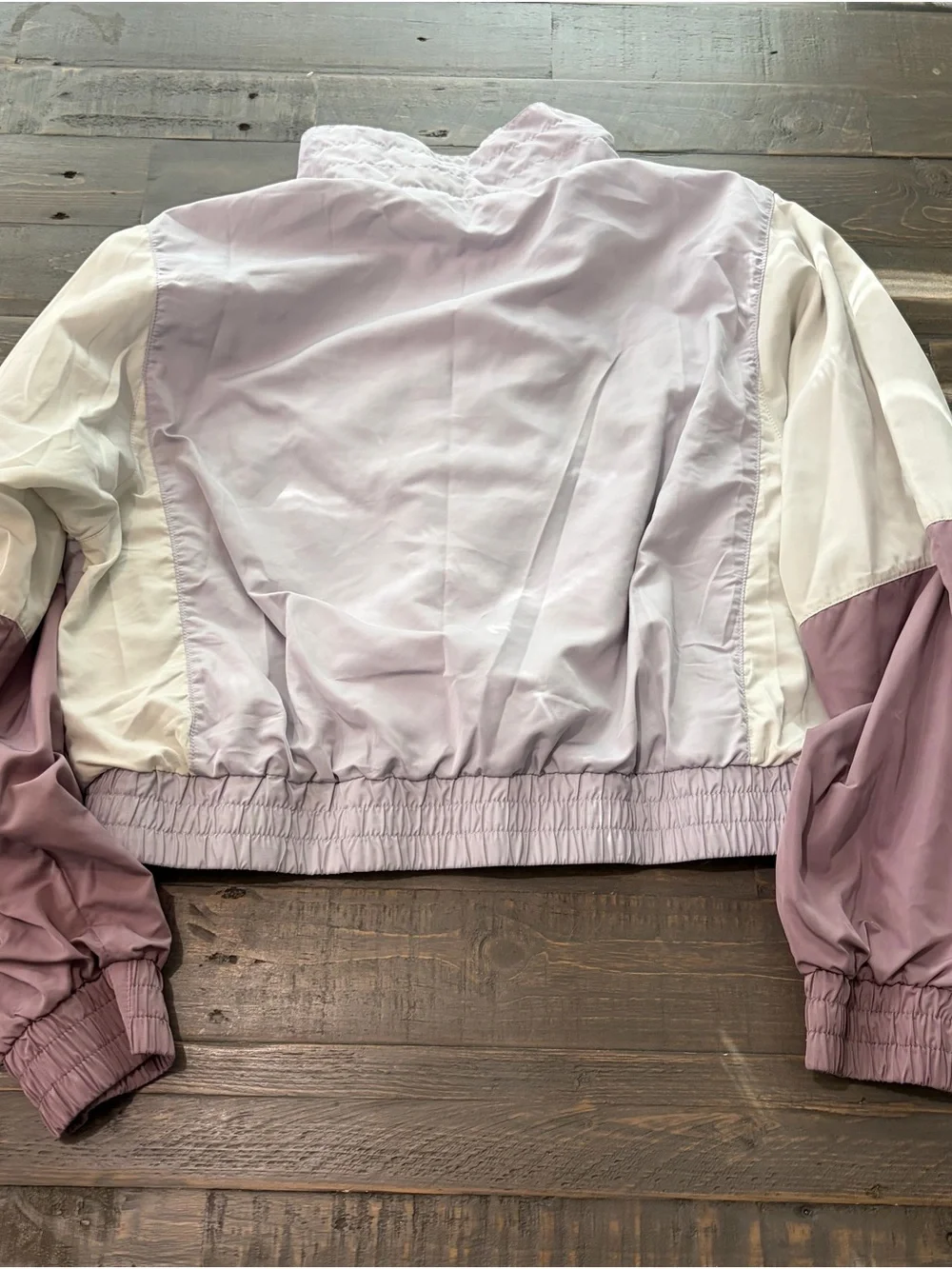 Forever 21 Women’s Medium Lavender Colorblock Windbreaker Jacket
